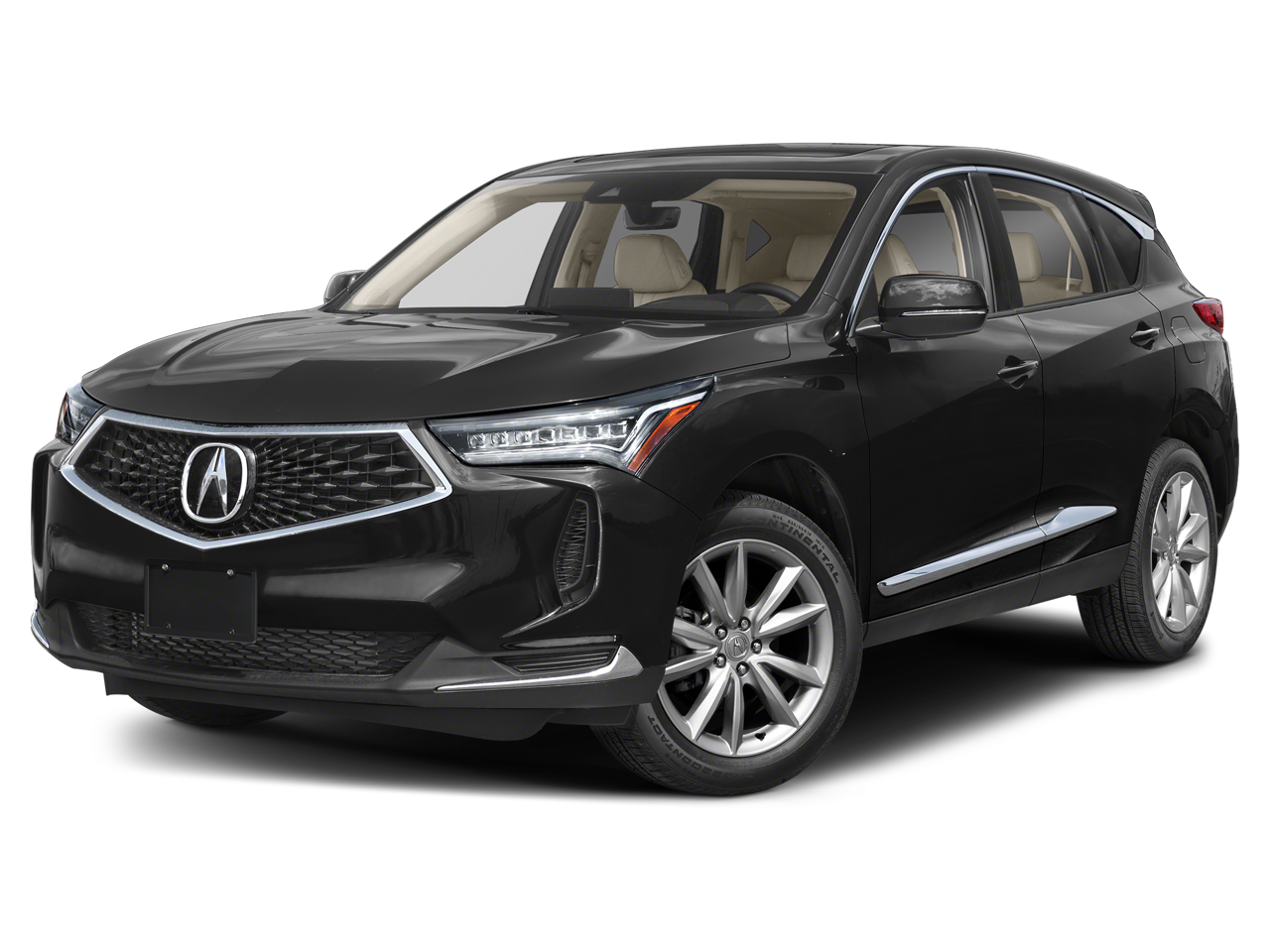 2023 Acura RDX SH-AWD in Majestic Black Pearl — front three-quarter view