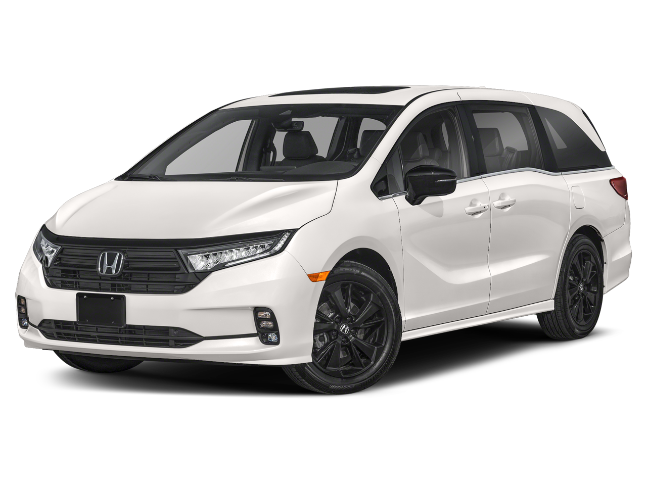 2023 Honda Odyssey Sport in Platinum White Pearl — front three-quarter view
