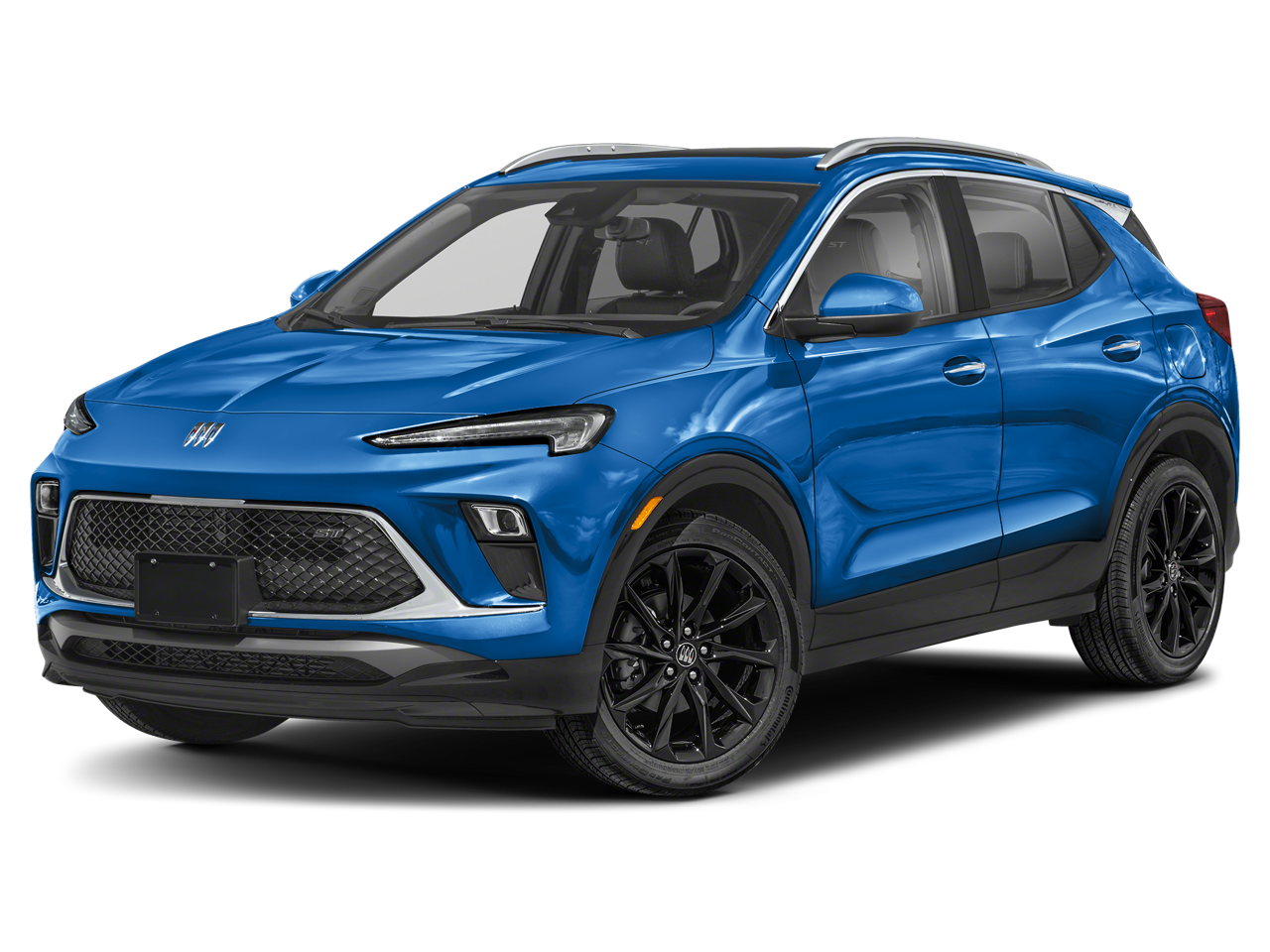 2025 Buick Encore GX Sport Touring in Aquamarine Blue Metallic — front three-quarter view
