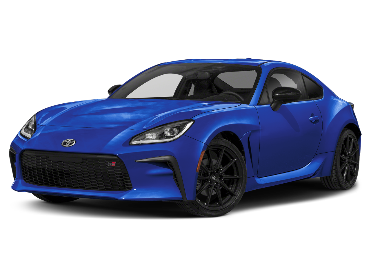2025 Toyota GR86 Premium in Trueno Blue — front three-quarter view