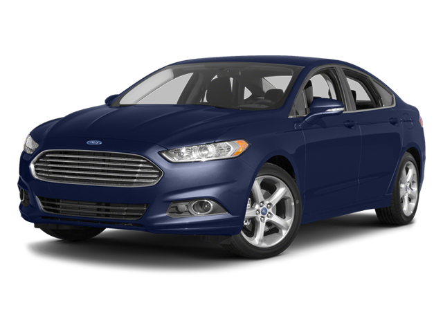 2013 Ford Fusion SE in Deep Impact Blue — front three-quarter view