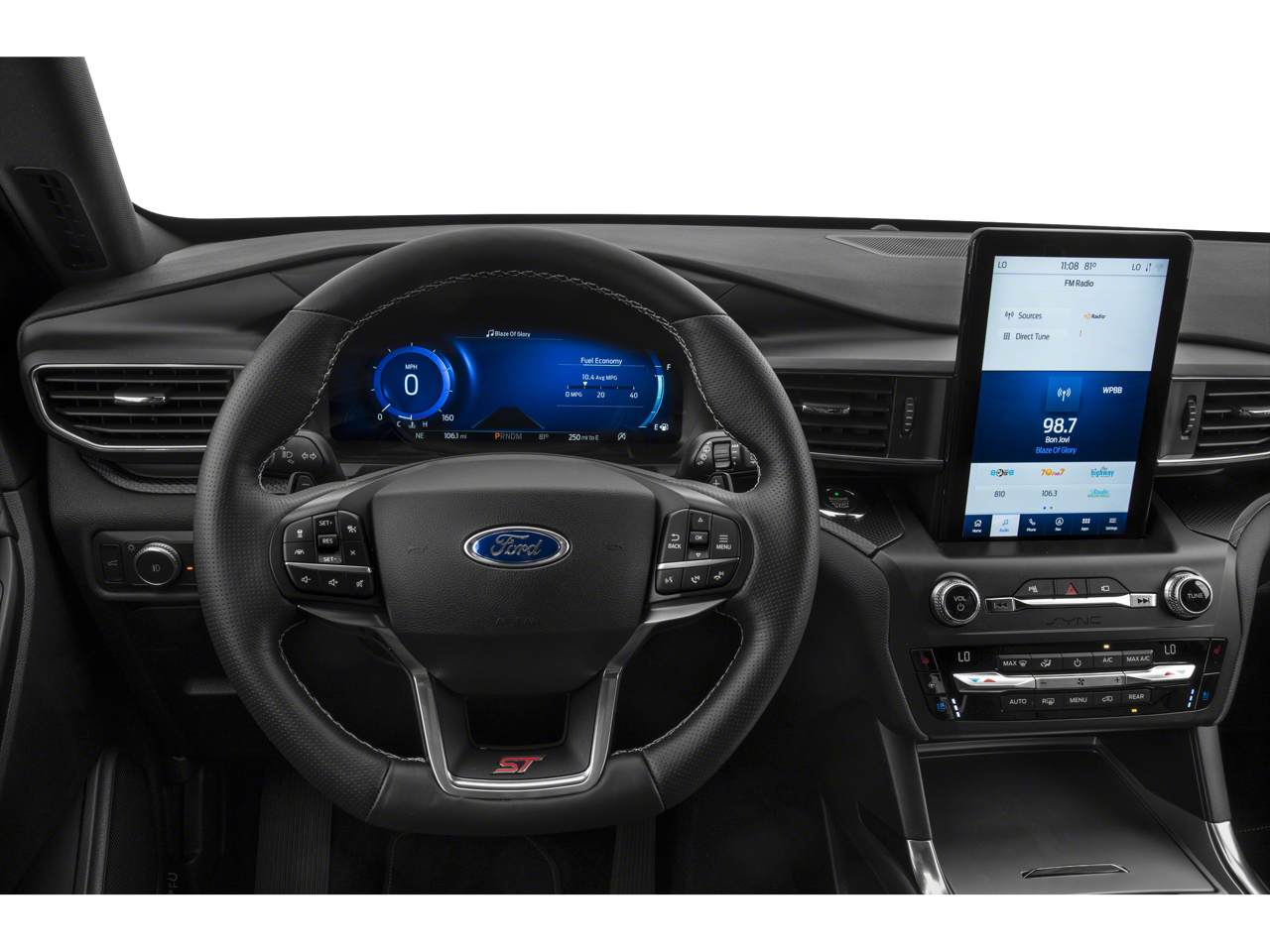 2021 Ford Explorer — interior view