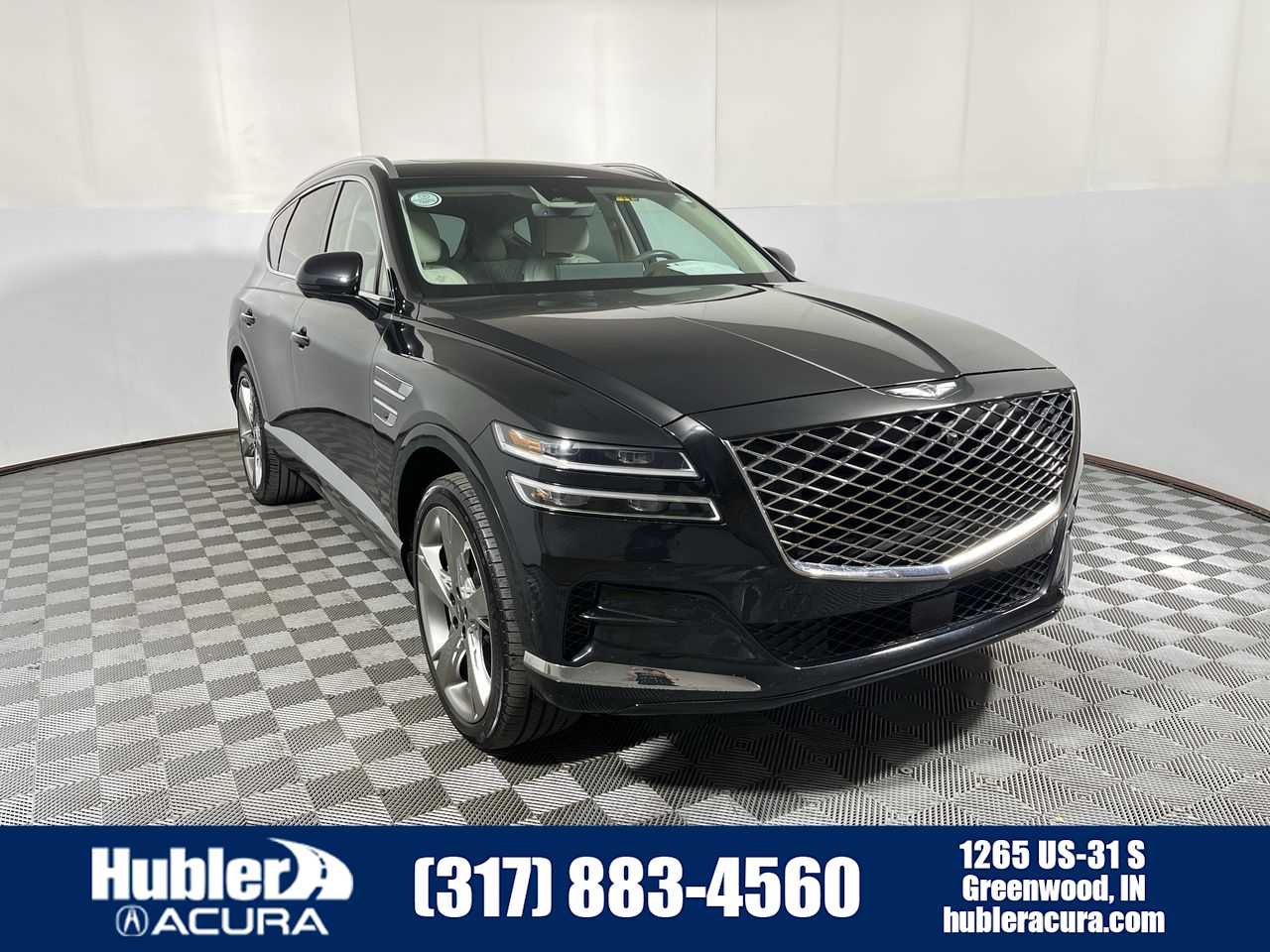 2024 Genesis GV80 3.5T AWD in Vik Black — front three-quarter view