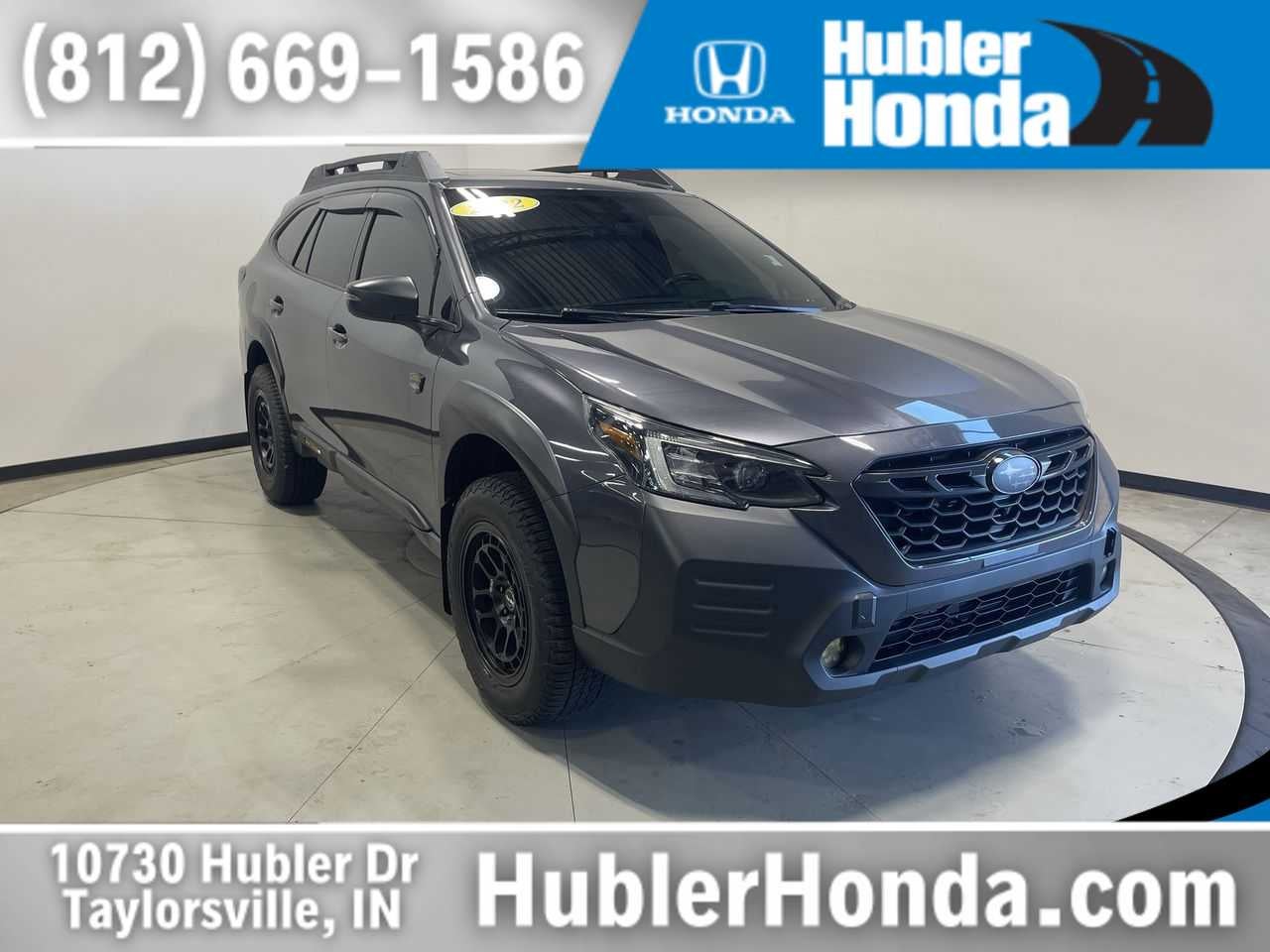 2022 Subaru Outback Wilderness in Magnetite Gray Metallic — front three-quarter view