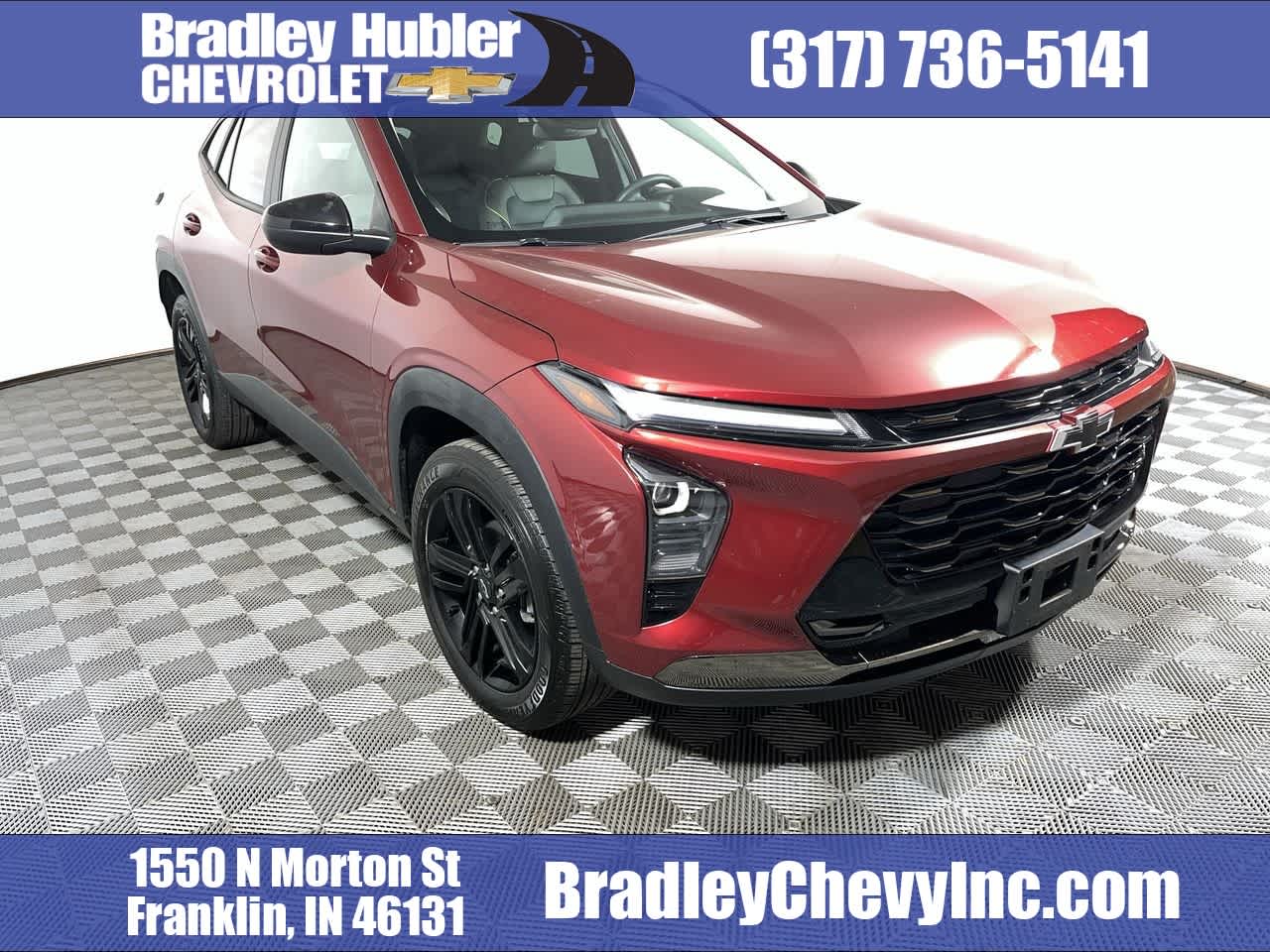 2024 Chevrolet Trax ACTIV in Crimson Metallic — front three-quarter view