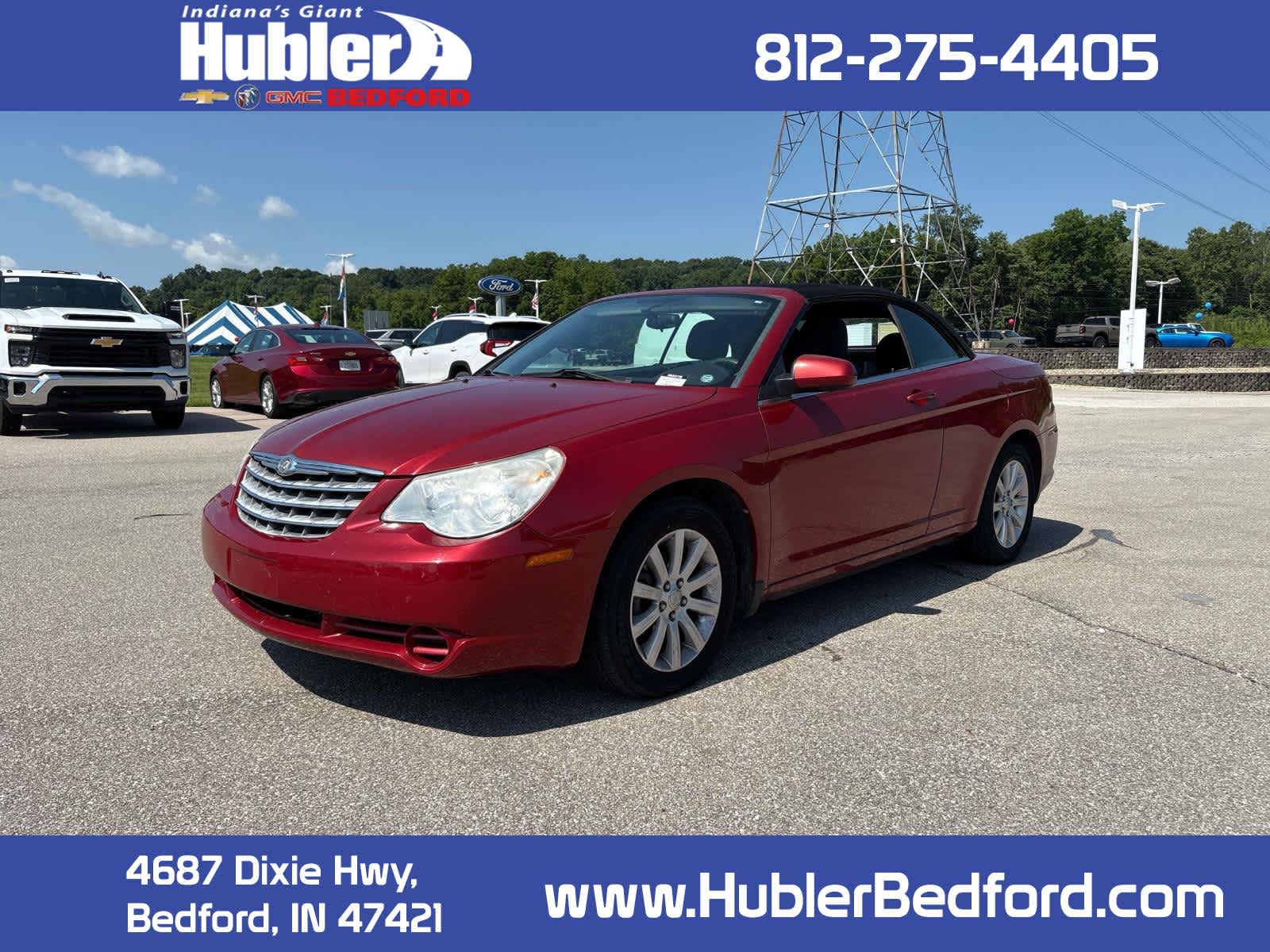 2010 Chrysler Sebring Touring in Maroon — front three-quarter view