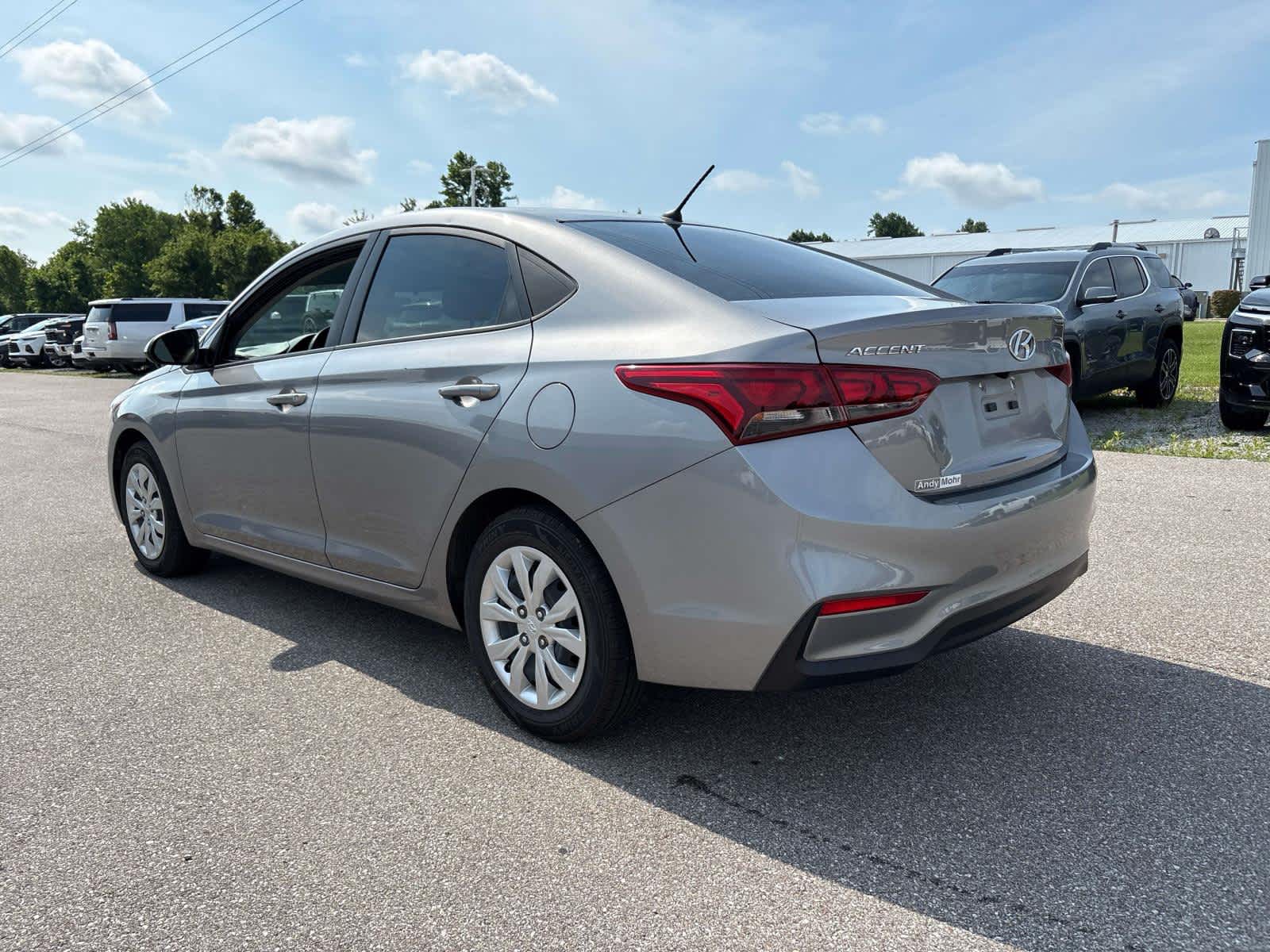 2022 Hyundai Accent — rear three-quarter view