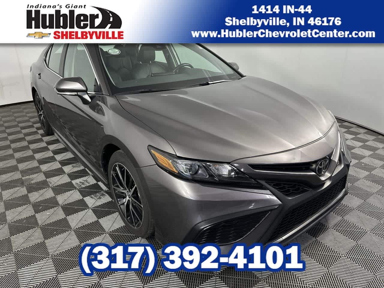 2024 Toyota Camry SE in Gray — front three-quarter view