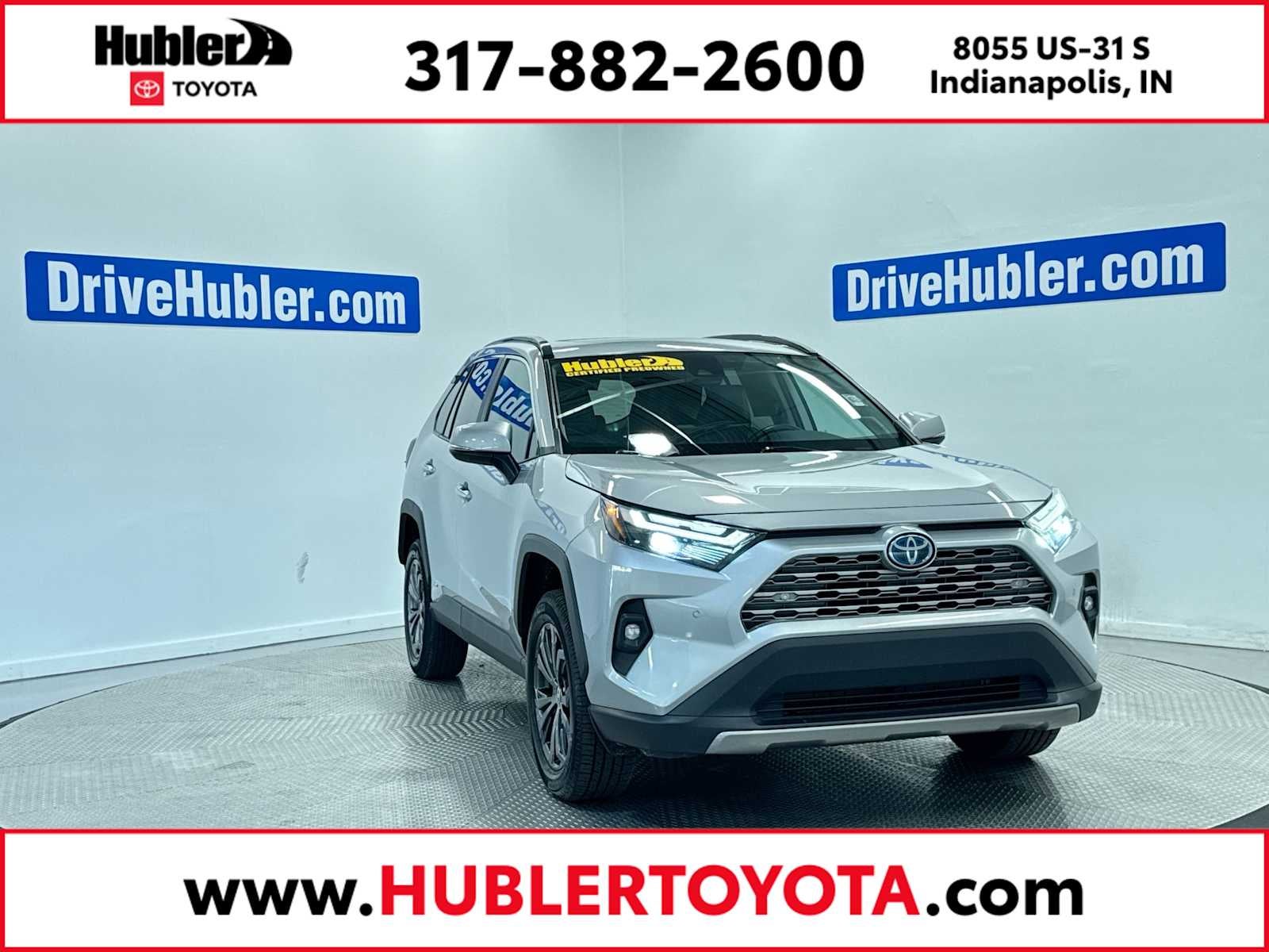 2024 Toyota RAV4 Hybrid Limited in Silver Sky Metallic — front three-quarter view