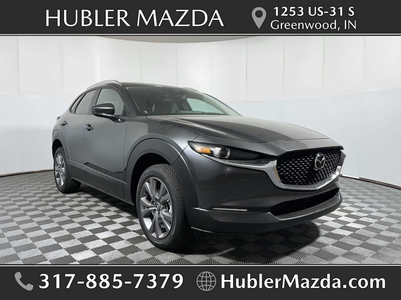 2026 Mazda Mazda CX-30 2.5 S Preferred AWD in Machine Gray Metallic — front three-quarter view