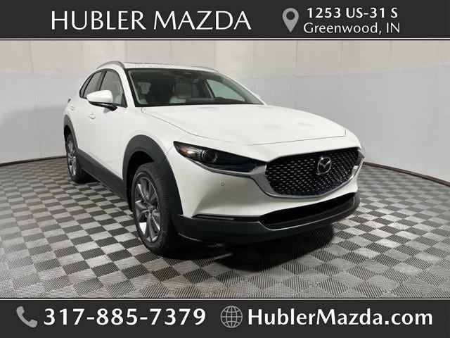 2026 Mazda Mazda CX-30 2.5 S Premium AWD in Snowflake White Pearl — front three-quarter view