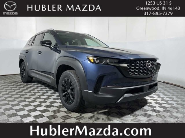 2026 Mazda Mazda CX-50 Hybrid Preferred AWD in Ingot Blue Metallic — front three-quarter view