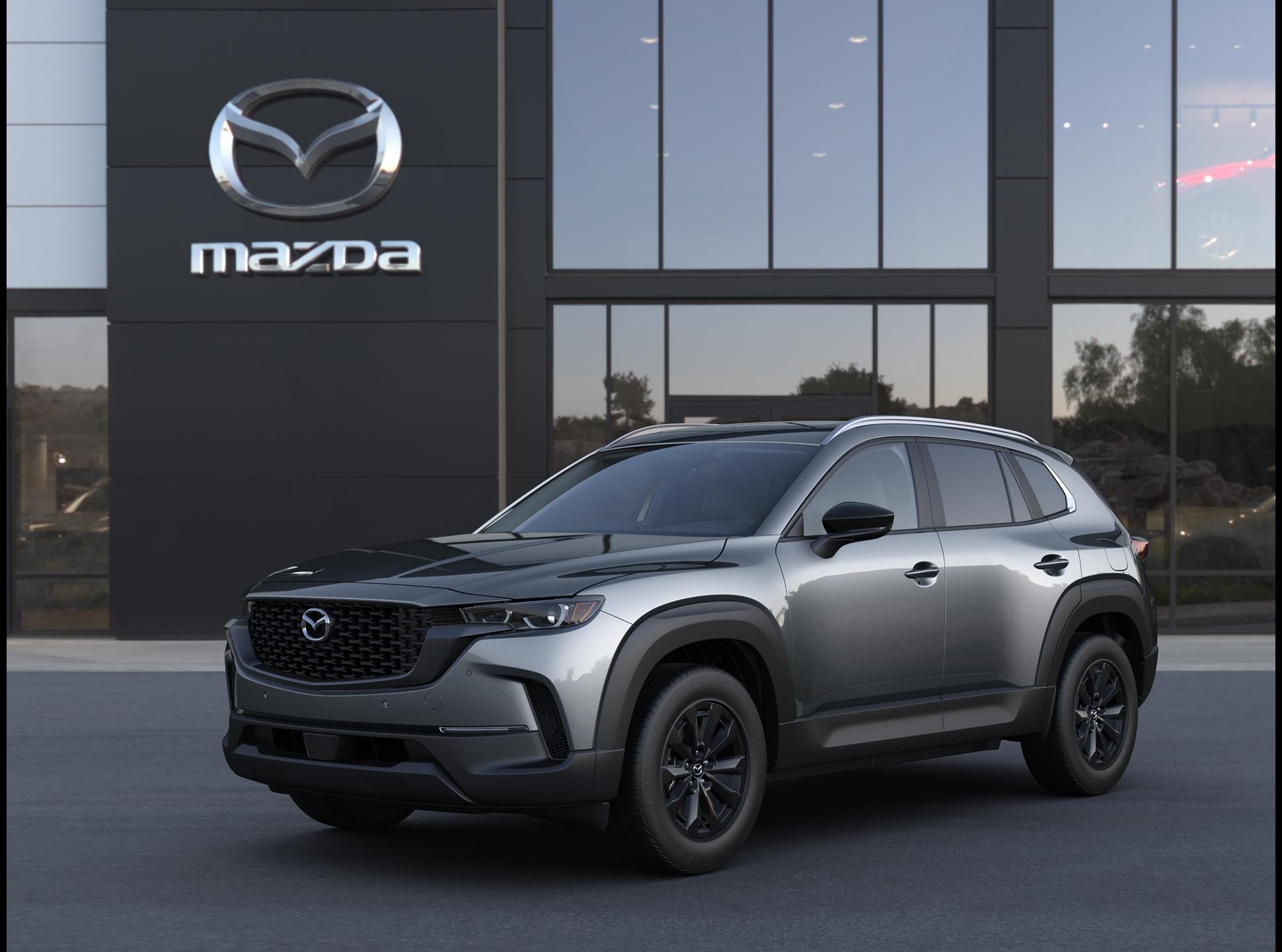 2026 Mazda Mazda CX-50 Hybrid Preferred AWD in Machine Gray Metallic — front three-quarter view