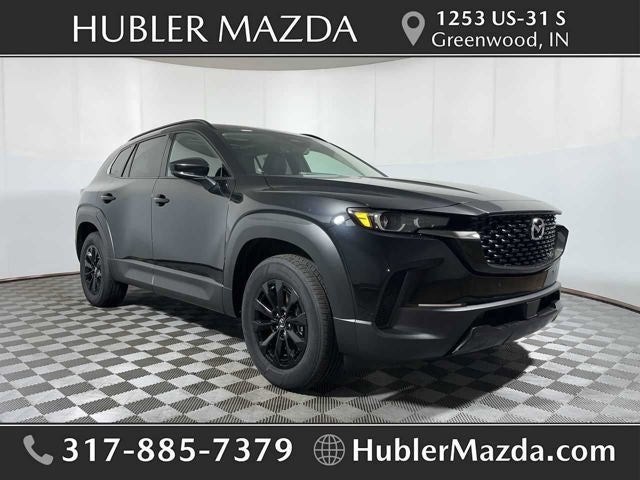 2026 Mazda Mazda CX-50 Hybrid Premium AWD in Jet Black Mica — front three-quarter view