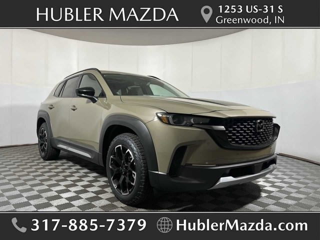 2026 Mazda Mazda CX-50 2.5 Turbo Meridian Edition AWD in Zircon Sand Metallic — front three-quarter view