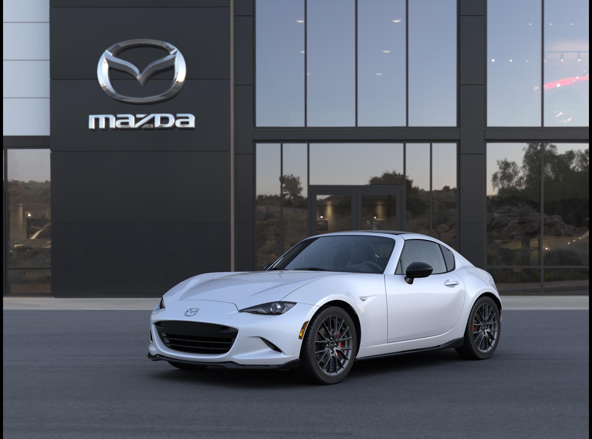 2026 Mazda Mazda MX-5 Miata RF Club in Snowflake White Pearl — front three-quarter view
