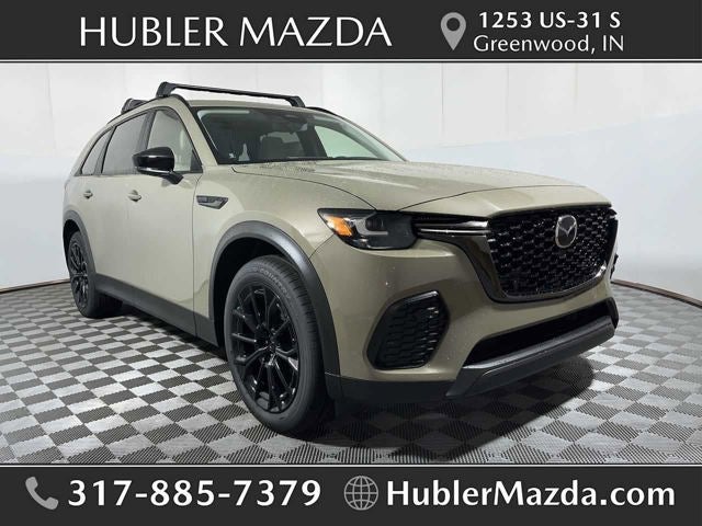 2026 Mazda Mazda CX-70 3.3 Turbo Preferred AWD in Zircon Sand Metallic — front three-quarter view
