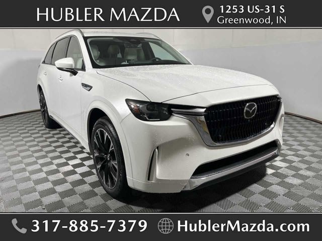 2026 Mazda Mazda CX-90 3.3 Turbo S Premium Plus AWD in Rhodium White Premium — front three-quarter view