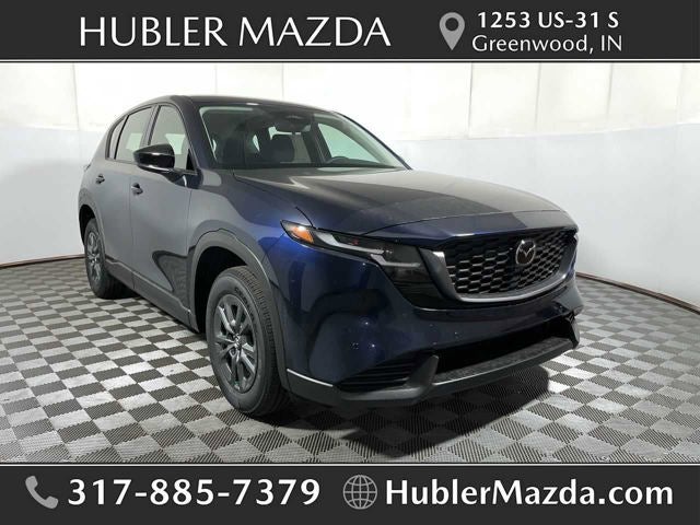 2026 Mazda Mazda CX-5 2.5 S AWD in Navy Blue Mica — front three-quarter view