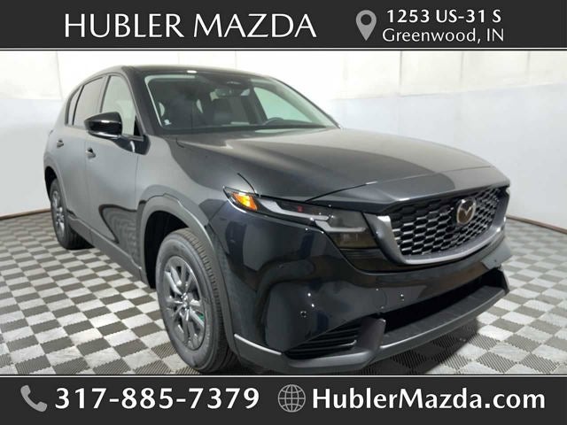 2026 Mazda Mazda CX-5 2.5 S Select AWD in Jet Black Mica — front three-quarter view