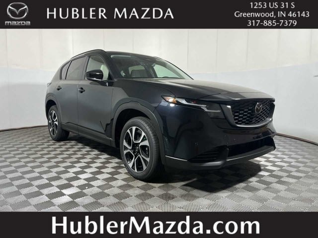 2026 Mazda Mazda CX-5 2.5 S Preferred AWD in Jet Black Mica — front three-quarter view