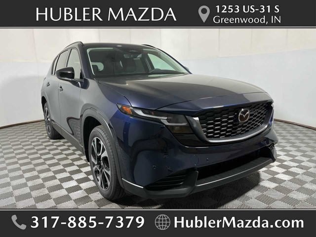 2026 Mazda Mazda CX-5 2.5 S Preferred AWD in Navy Blue Mica — front three-quarter view