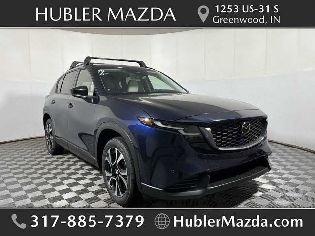 2026 Mazda Mazda CX-5 2.5 S Preferred AWD in Navy Blue Mica — front three-quarter view