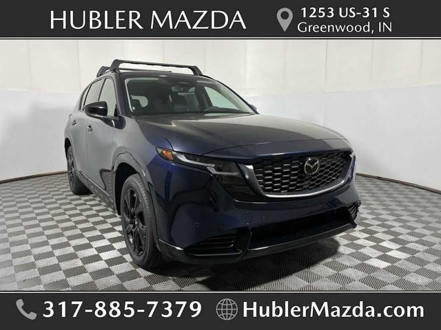 2026 Mazda Mazda CX-5 2.5 S Premium AWD in Navy Blue Mica — front three-quarter view