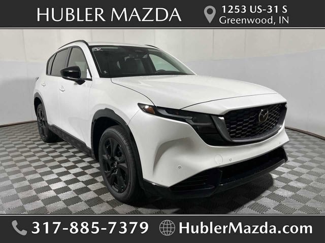 2026 Mazda Mazda CX-5 2.5 S Premium AWD in Rhodium White Metallic — front three-quarter view