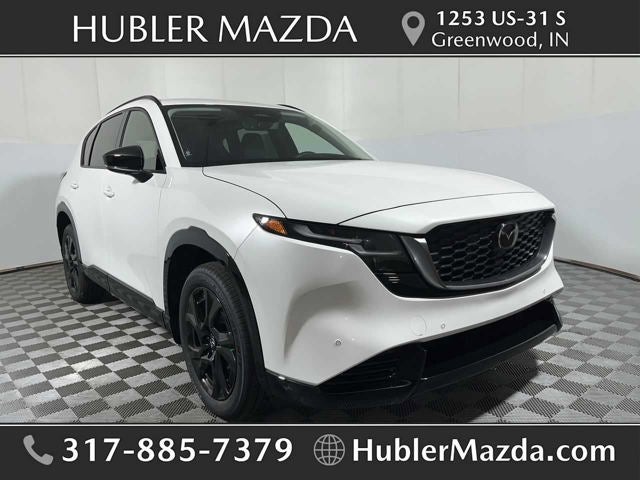2026 Mazda Mazda CX-5 2.5 S Premium AWD in Rhodium White Metallic — front three-quarter view