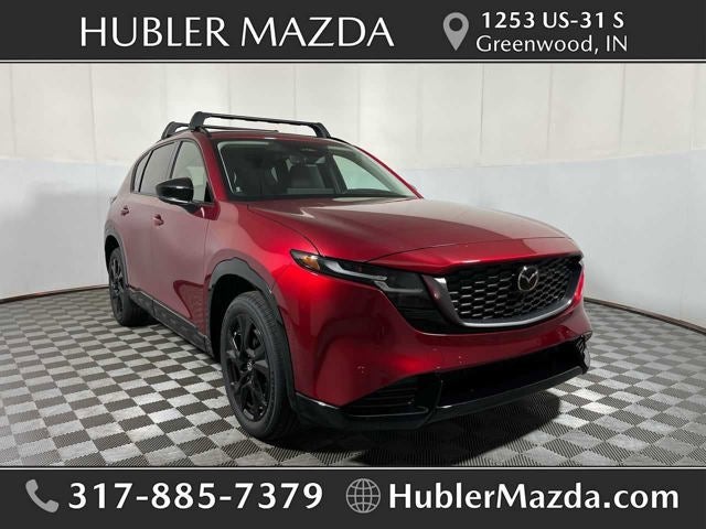 2026 Mazda Mazda CX-5 2.5 S Premium Plus AWD in Soul Red Crystal Metallic — front three-quarter view