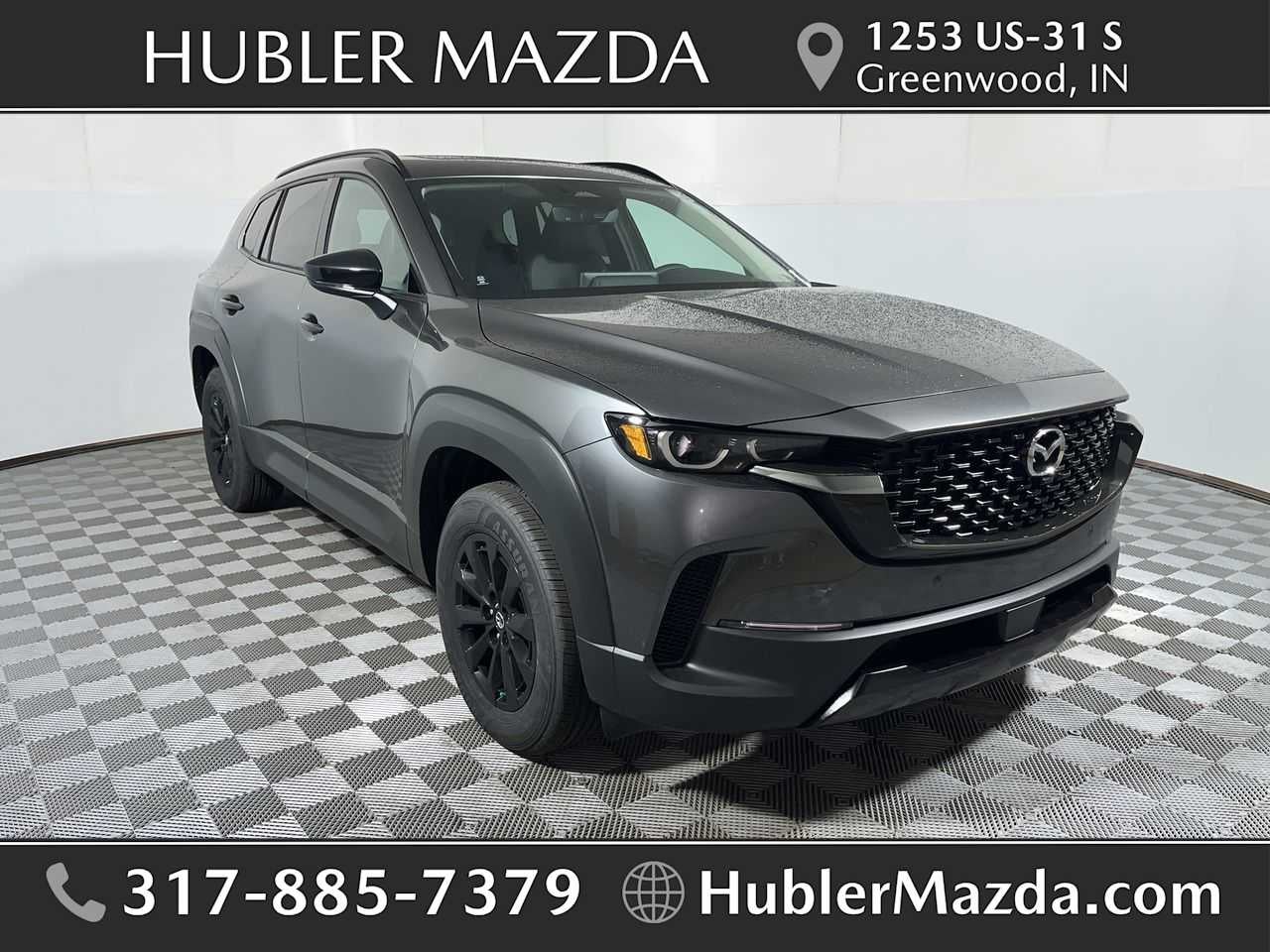 2026 Mazda Mazda CX-50 Hybrid Premium AWD in Machine Gray Metallic — front three-quarter view