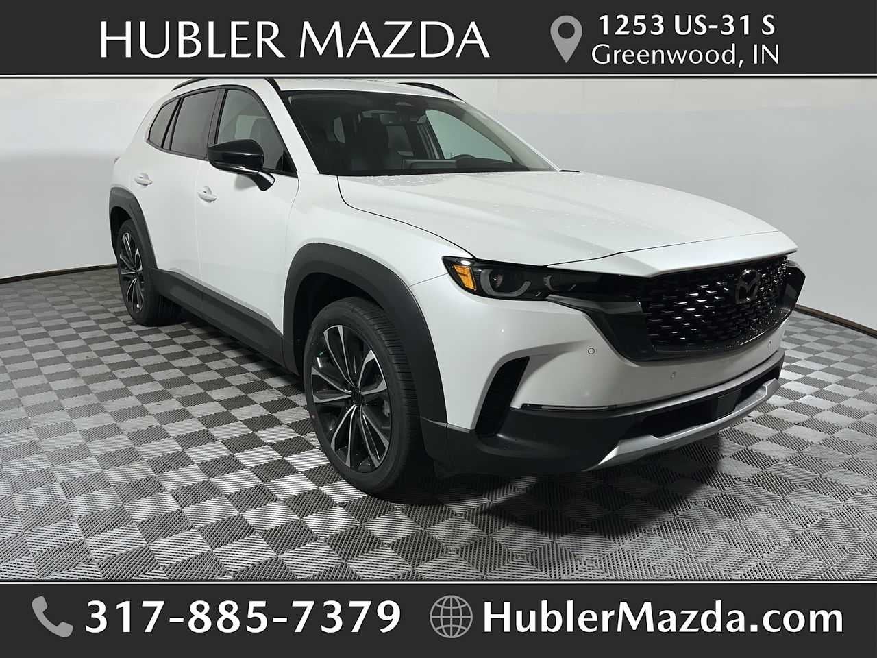 2026 Mazda Mazda CX-50 2.5 Turbo AWD in Wind Chill Pearl — front three-quarter view