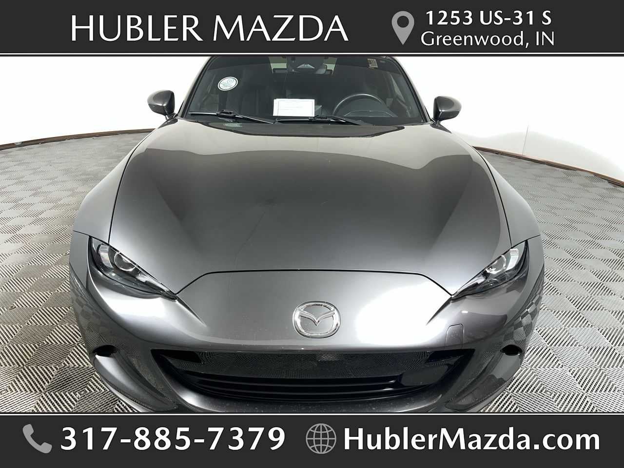 2024 Mazda Mazda MX-5 Miata Grand Touring in Machine Gray Metallic — front three-quarter view