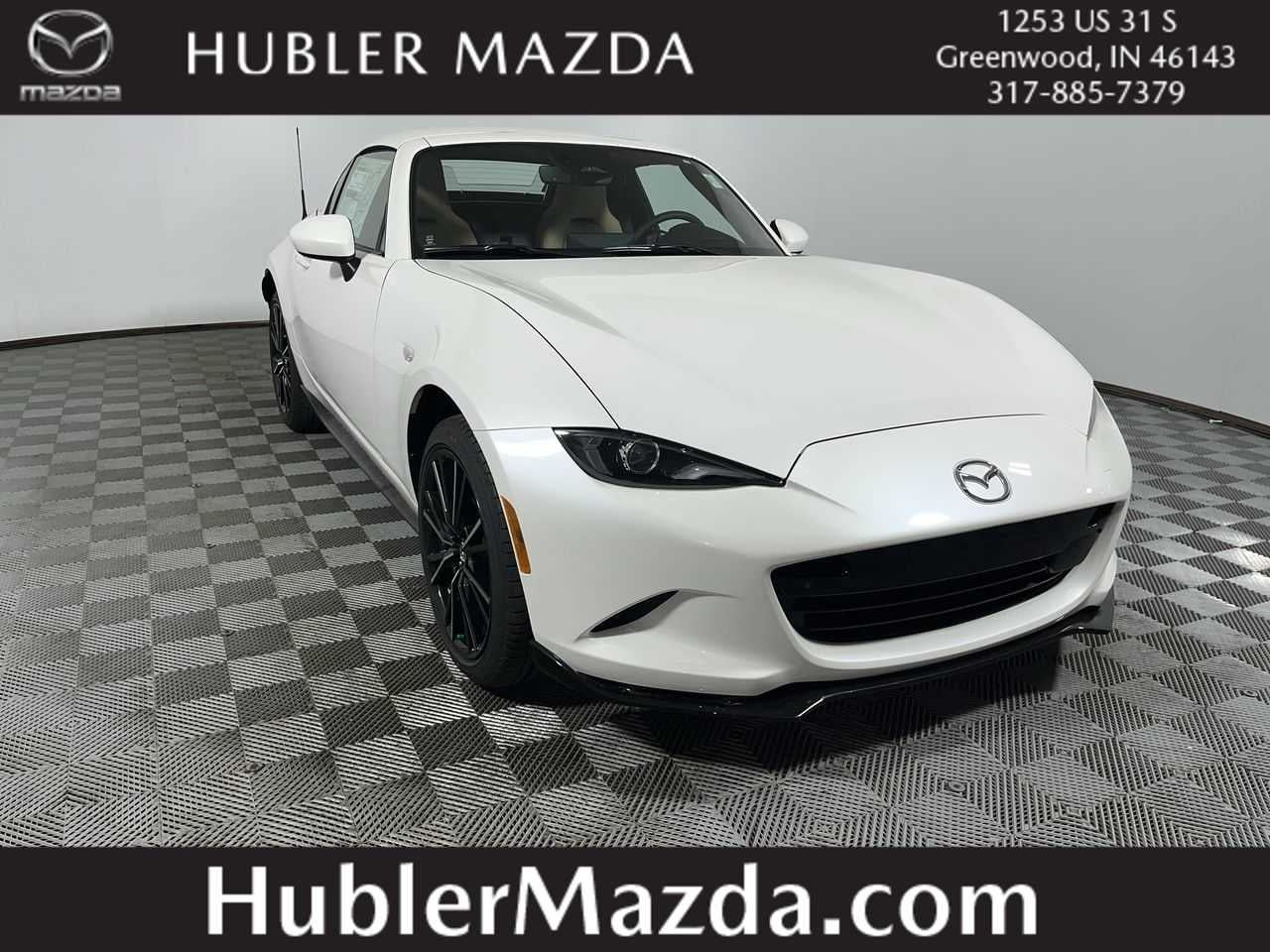 2026 Mazda Mazda MX-5 Miata RF Grand Touring in Snowflake White Pearl — front three-quarter view