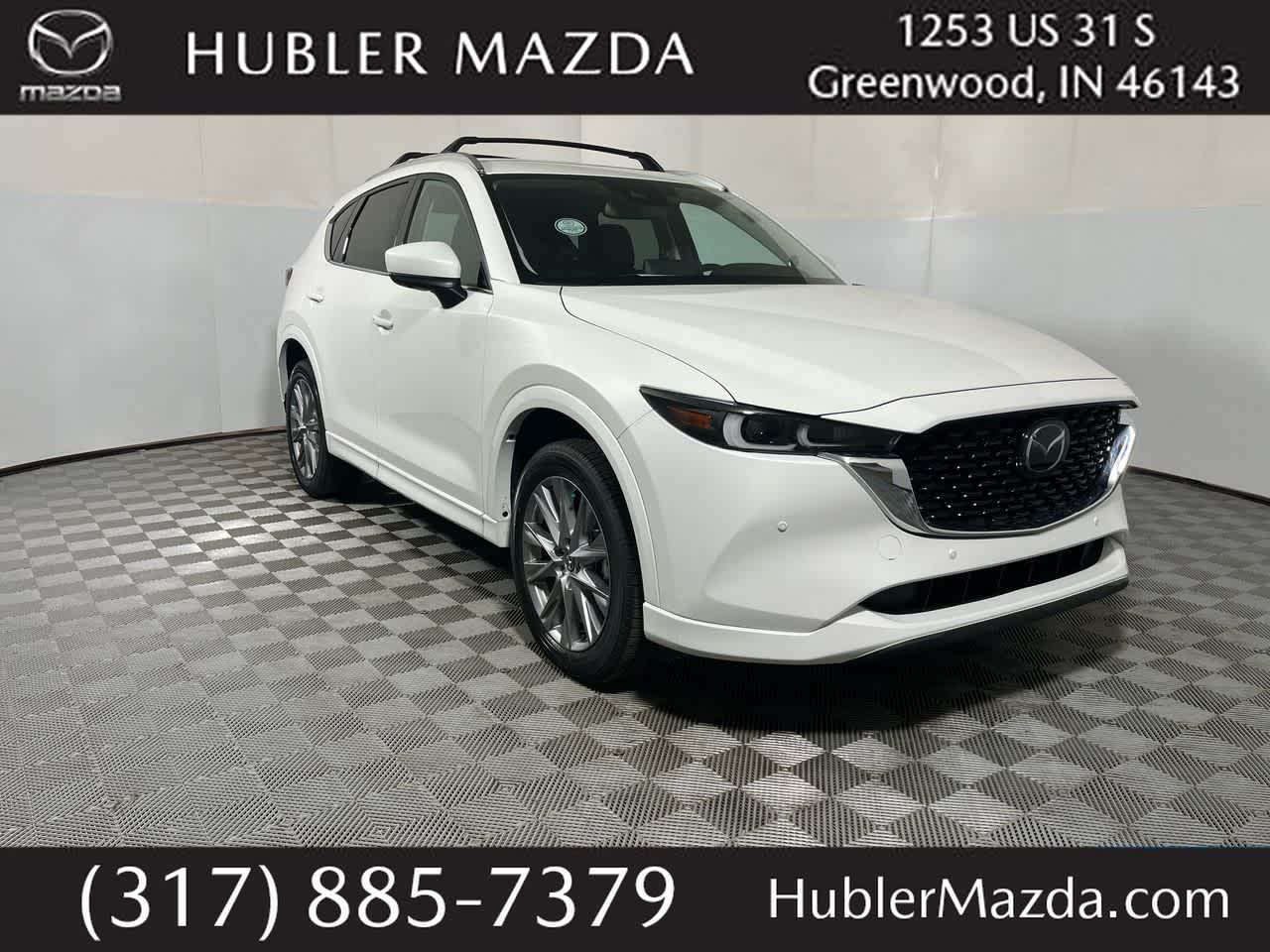 2025 Mazda Mazda CX-5 2.5 S Premium Plus Package in Rhodium White Metallic — front three-quarter view