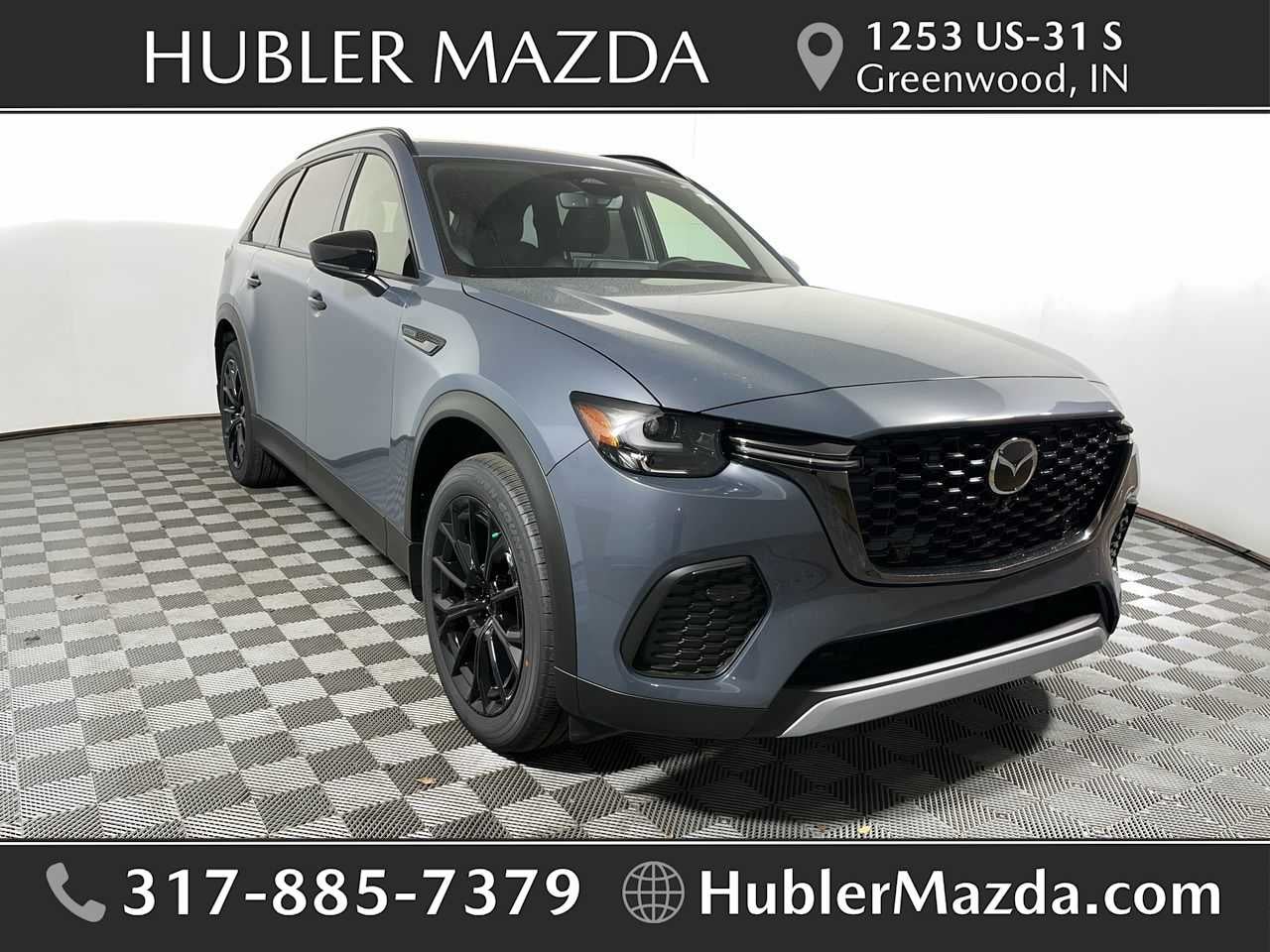2026 Mazda Mazda CX-70 3.3 Turbo Premium Plus AWD in Polymetal Gray Metallic — front three-quarter view