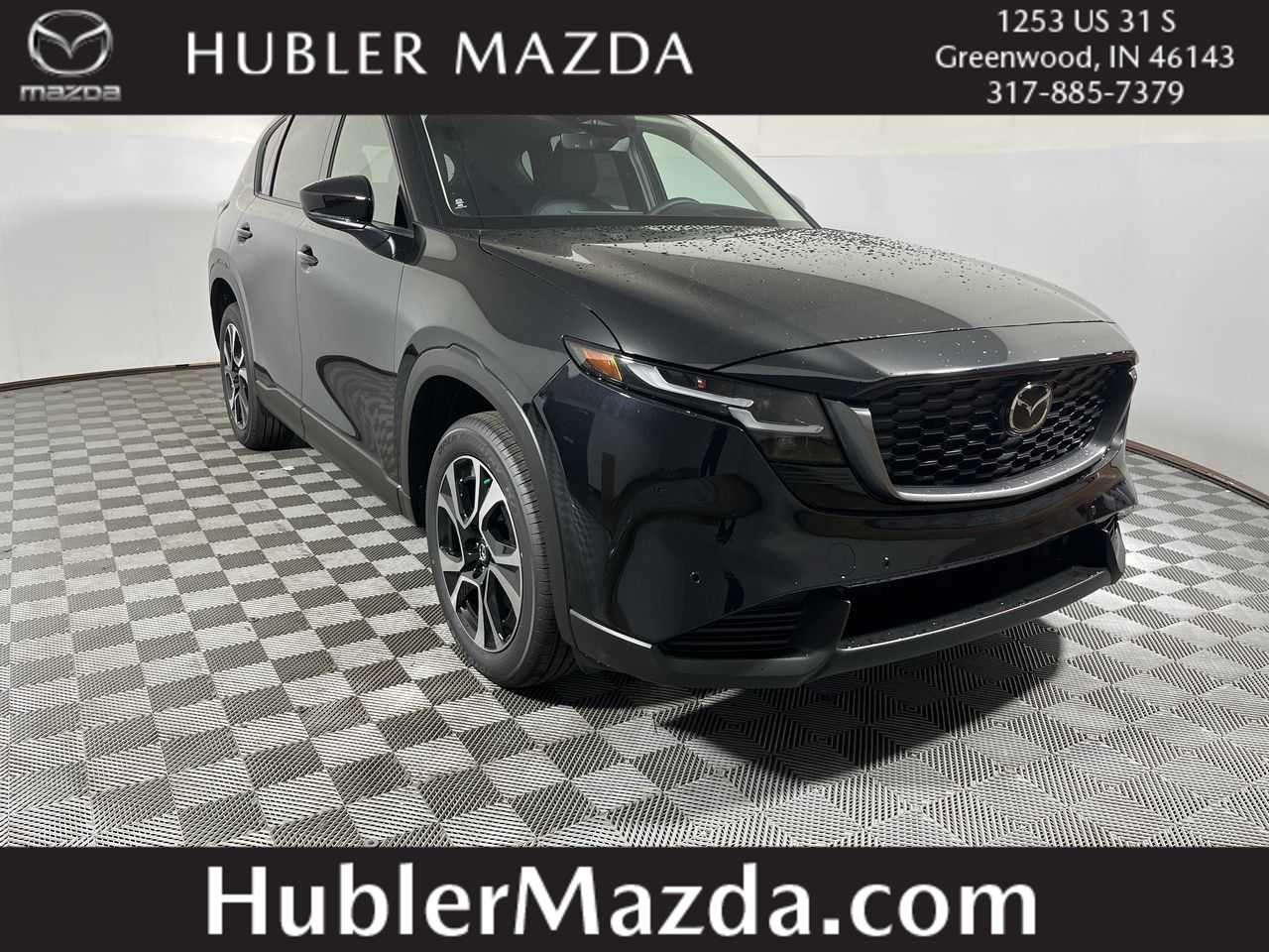 2026 Mazda Mazda CX-5 2.5 S Preferred AWD in Jet Black Mica — front three-quarter view