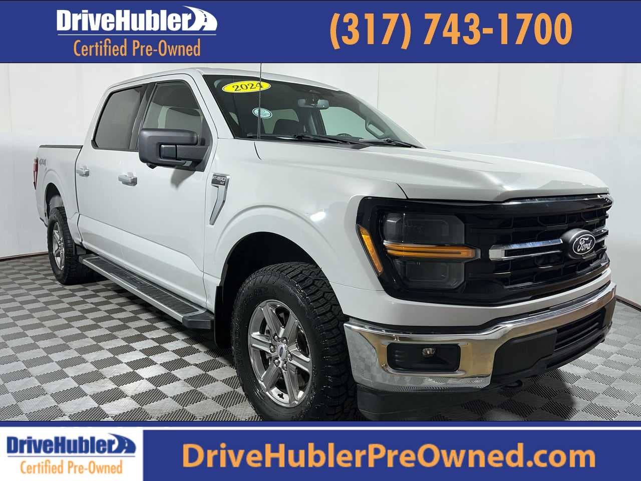 2024 Ford F-150 XLT in Avalanche Gray — front three-quarter view